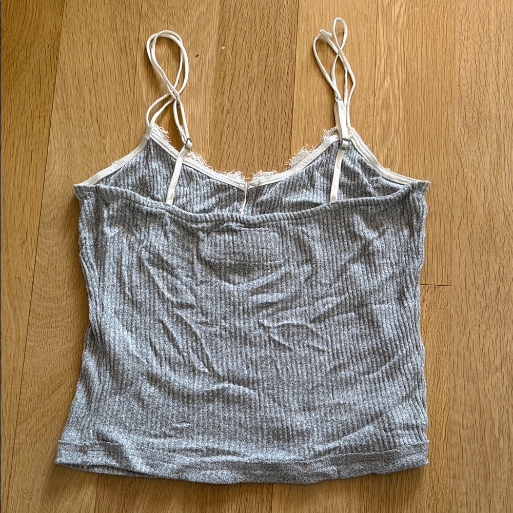 Abercrombie & Fitch Gray Lace Trim Pajama Set - Picture 4 of 8